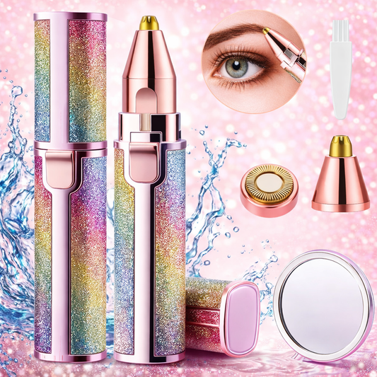 Depiladora facial 2 en 1 | Efecto purpurina